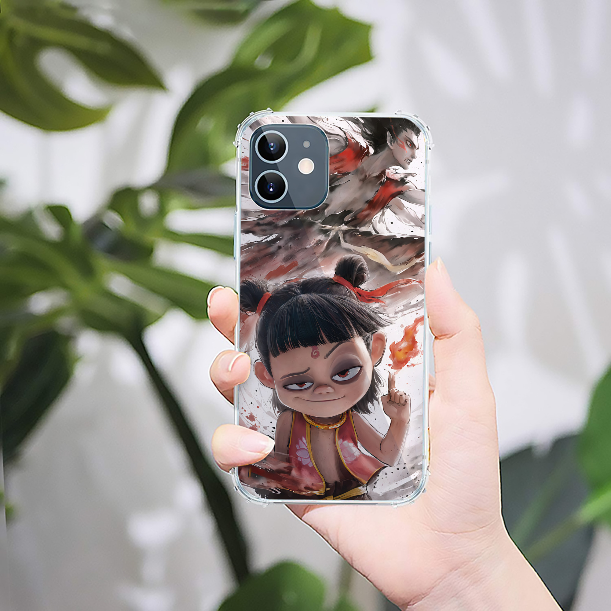 （画像用） Ne Zha 2 ナタ 魔童の大暴れ 【iPhone 12シリーズ対応】透明スマホケース（クリアソフトケース）